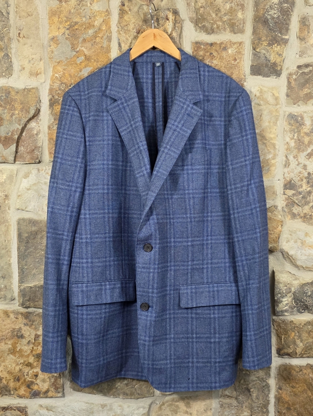 Bonobos Cashmere Wool Plaid Standard Fit Blazer Suit Jacket Sport Coat